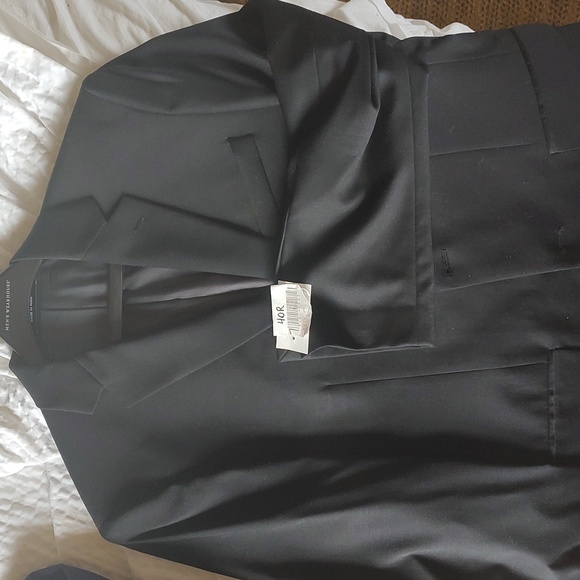 Full suit and dress shoes